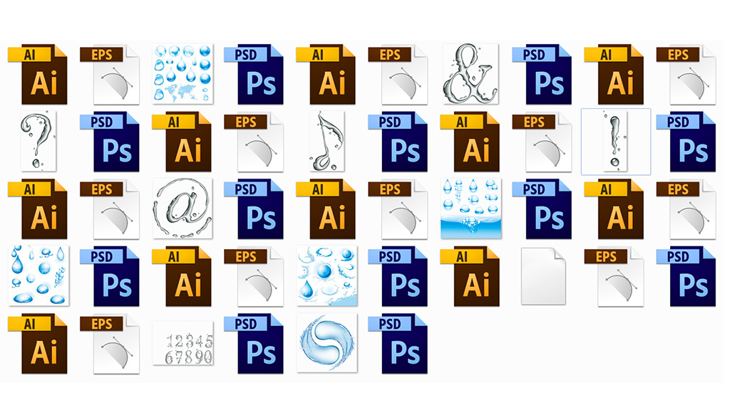 其他 > 精致矢量水滴分层素材 素材图片参数: 编号 : 17093518 软件