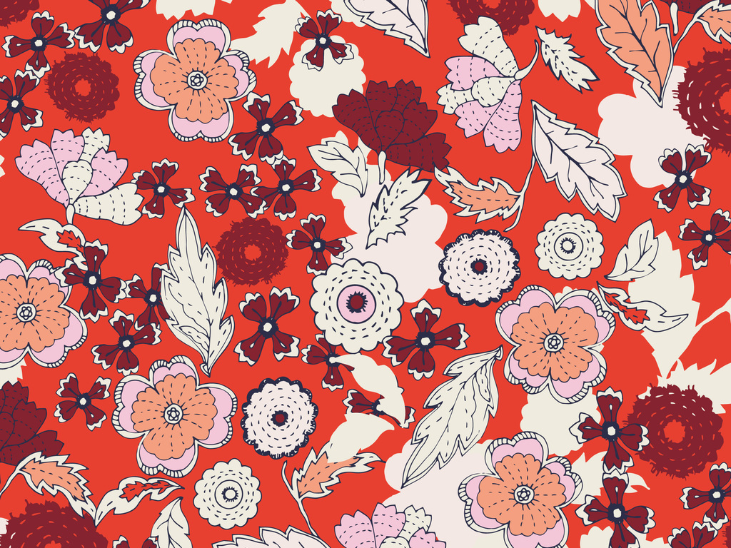 矢量图植物花纹印花图案图片下载ai素材-植物花卉图案-我图网