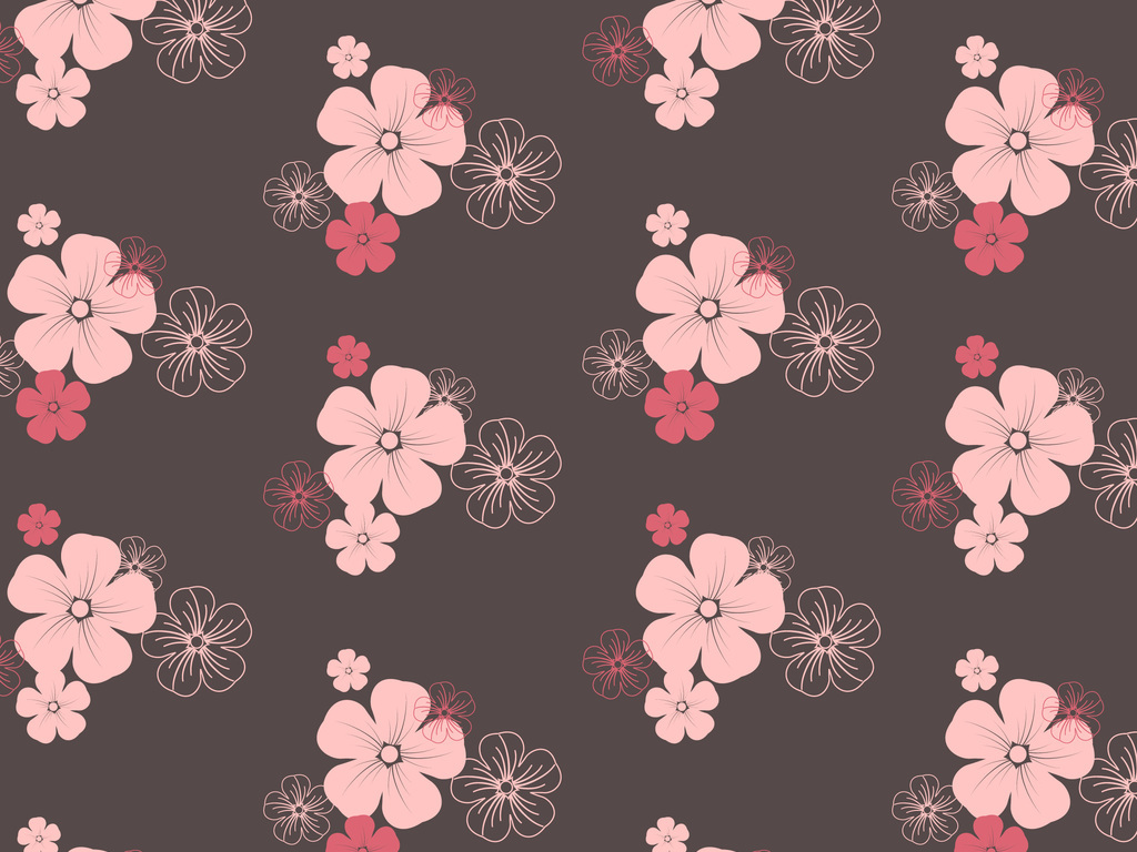 ai矢量图无缝印花植物花纹花草花卉图片下载ai素材-植物花卉图案-我