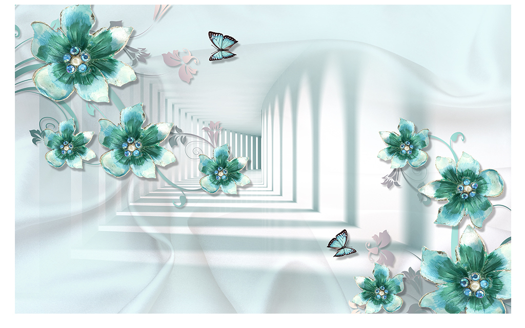 立体花朵3d背景墙