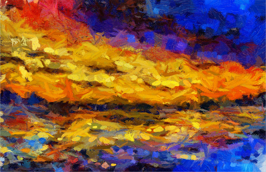 现代抽象梦幻客厅装饰画