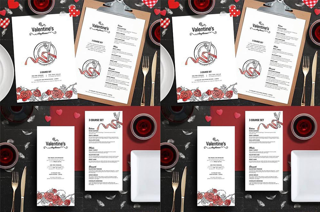 精美西式婚礼菜单