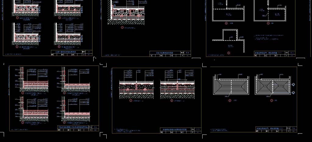 地暖cad图集