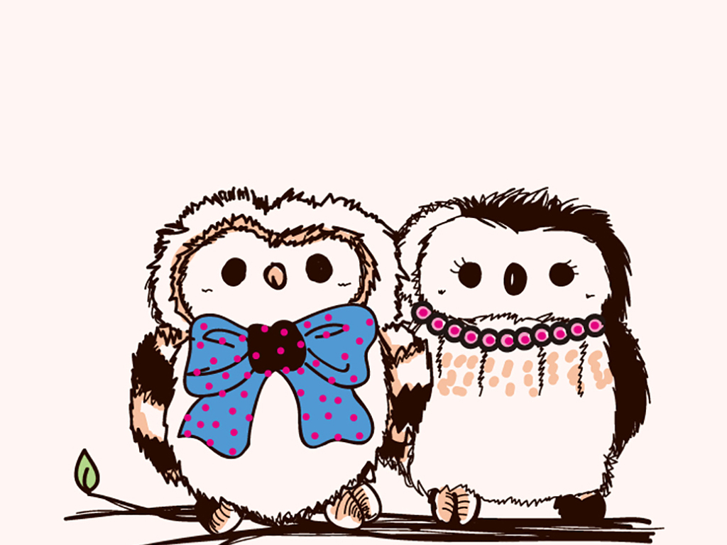 卡通动物企鹅插画