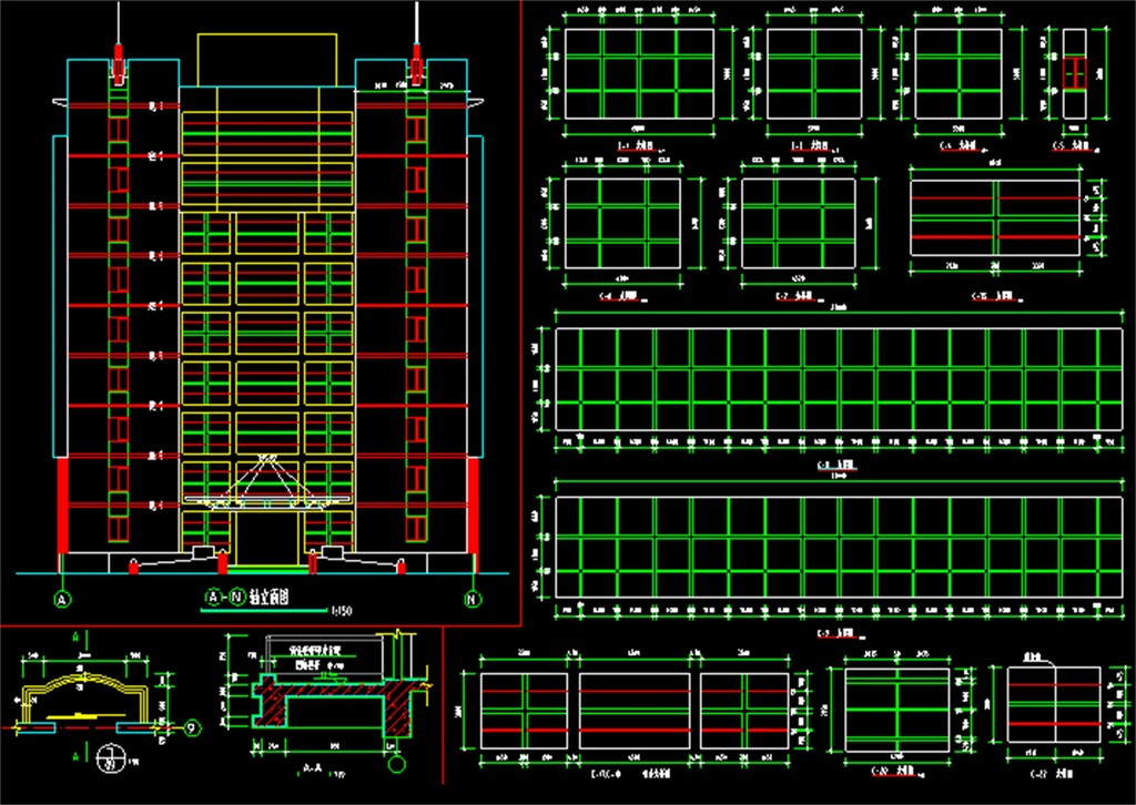47mb)_cad图纸大全_室内cad图库-我图网