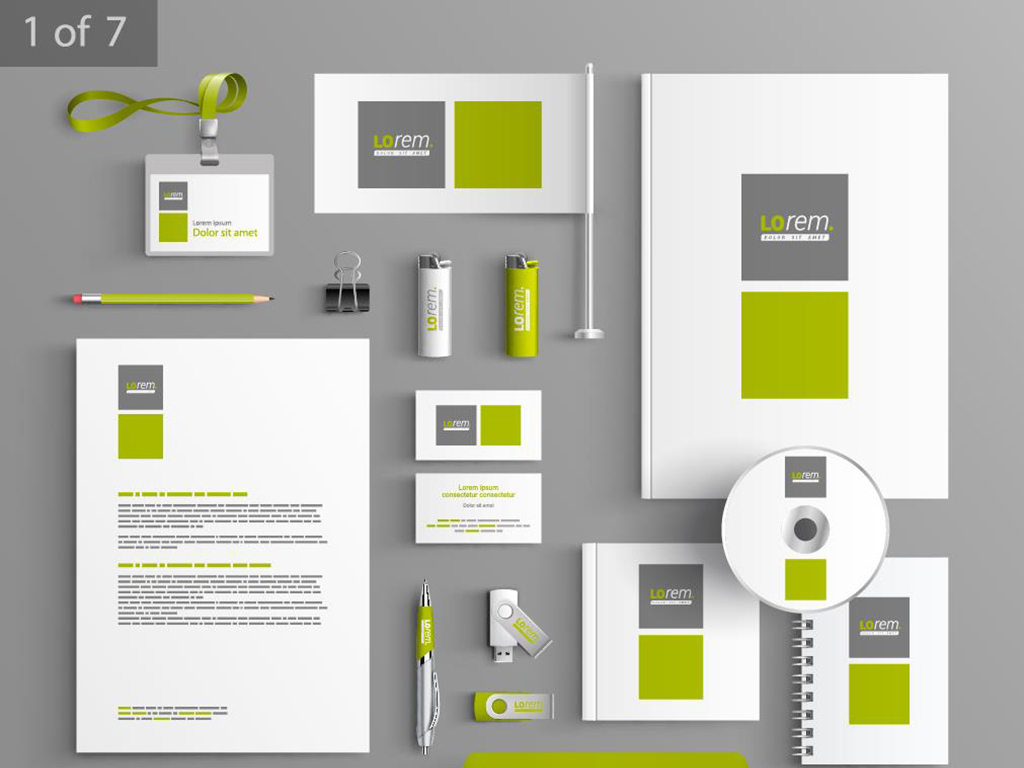 时尚简洁vis视觉系统矢量素材二图片设计_高清模板下载(3.