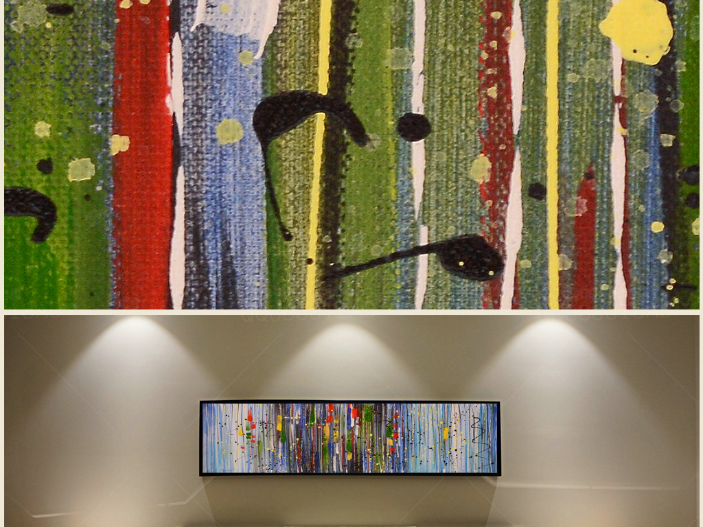 抽象高清装饰油画艺术床头画(一百九十八)