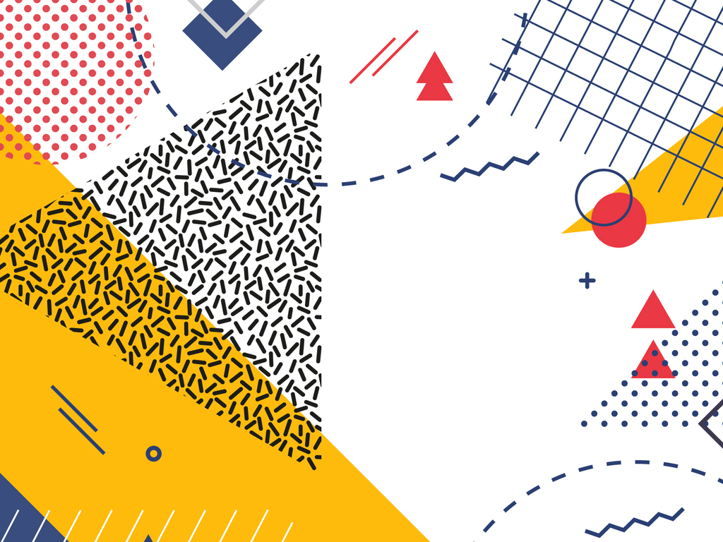 2018时尚抽象几何图形海报背景矢量素材图片_ai模板下载(0.