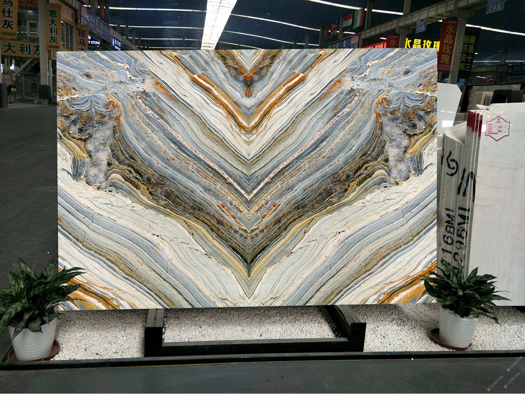 石材对纹高温烧大理石纹大板背景墙