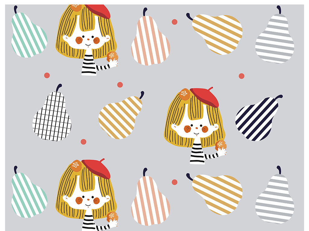 卡通图案面料设计