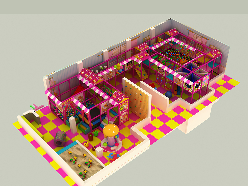 兒童遊樂場3d模型設計