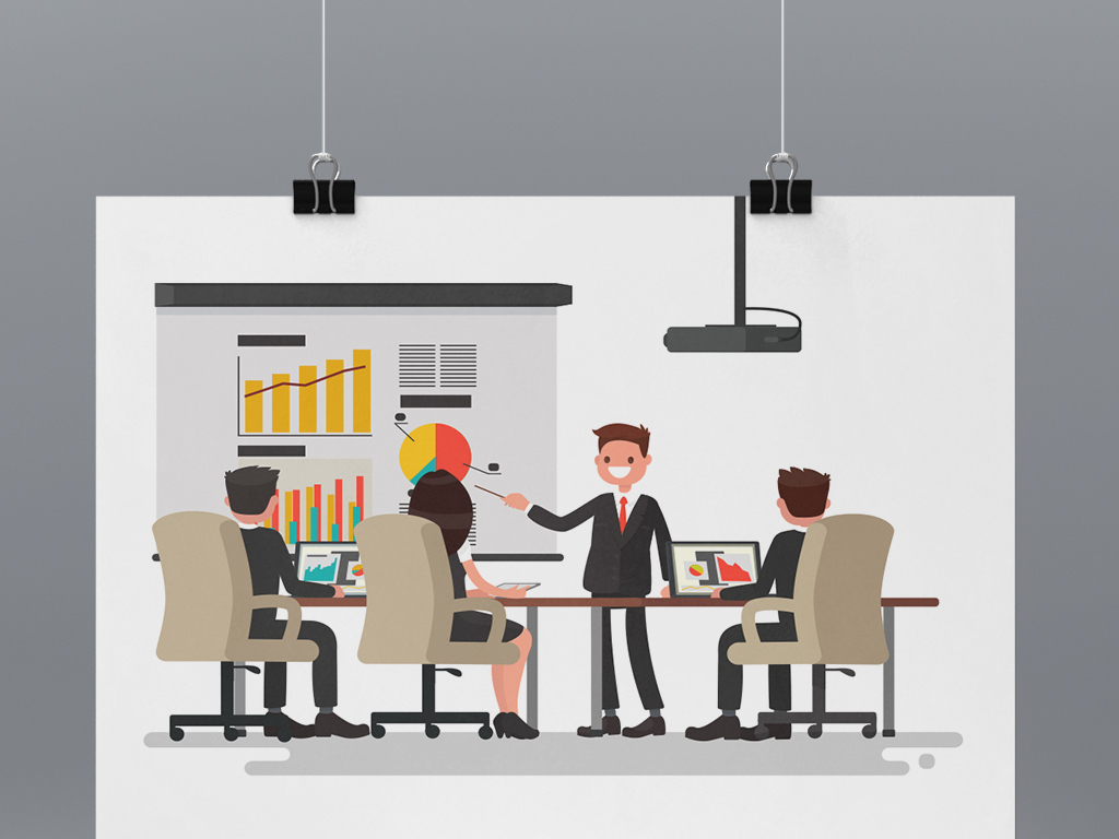 职场办公会议矢量插画设计图片素材_高清模板下载(0.