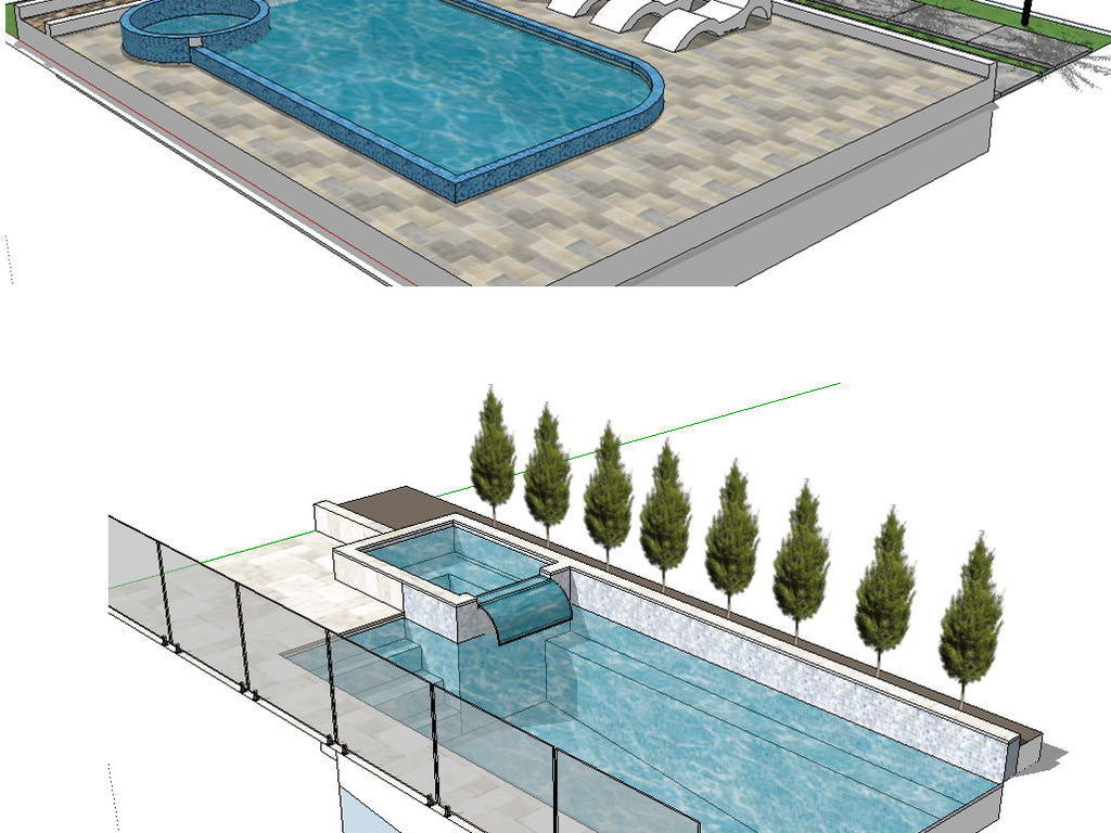 泳池模型設計圖下載(圖片57.33mb)_其他庫_su模型-我圖網