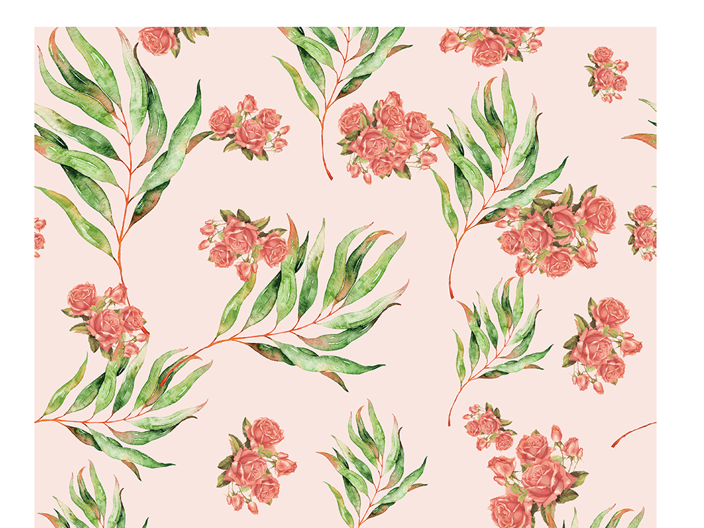 粉色植物花卉服装配饰家饰印花图案设计图片_高清素材下载(91.