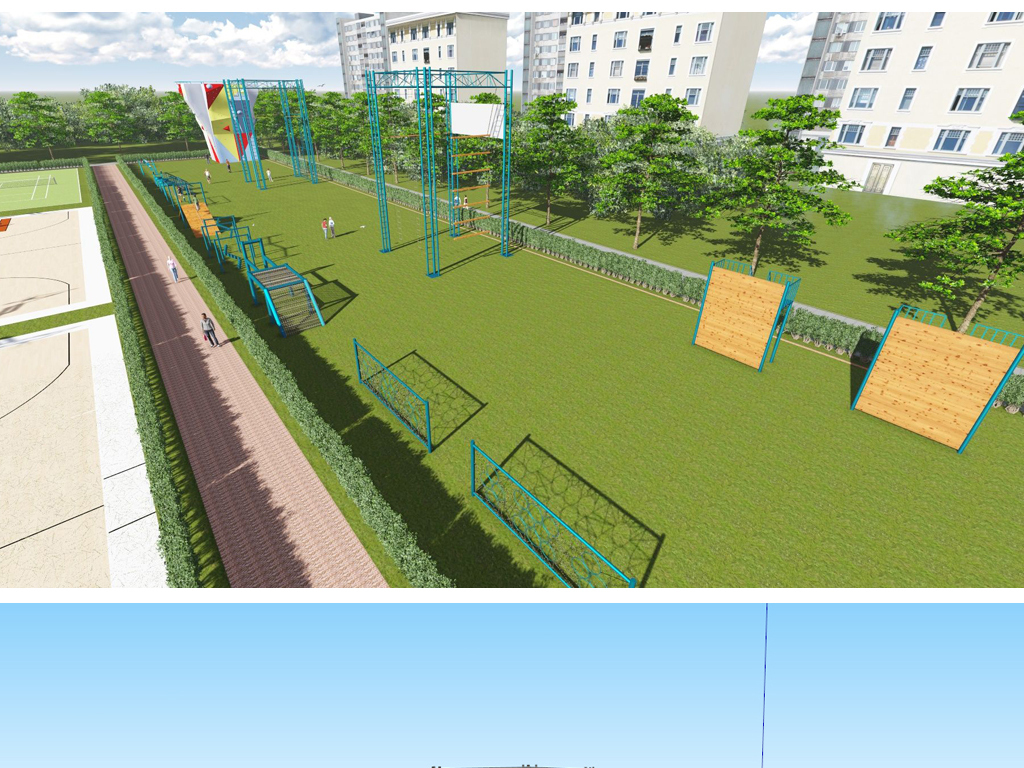 幾組戶外拓展訓練場地器材su模型設計圖下載(圖片17.