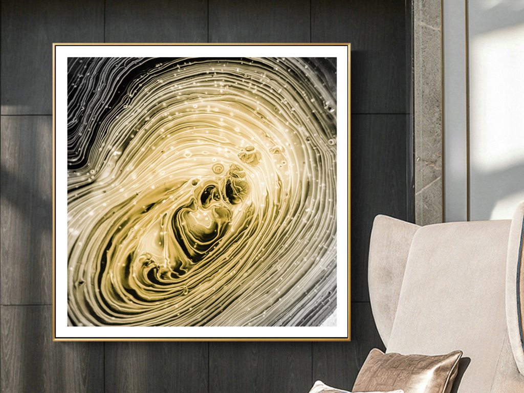 现代抽象艺术油画宇宙之光北欧客厅装饰画
