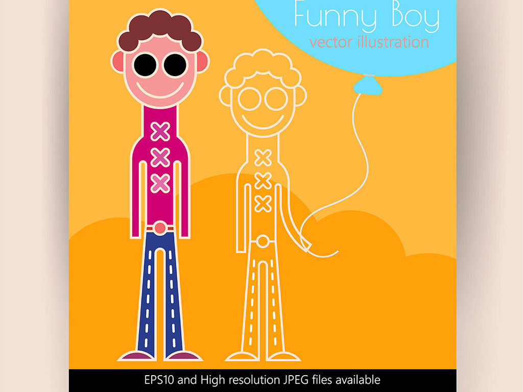 可爱卡通海报单页设计