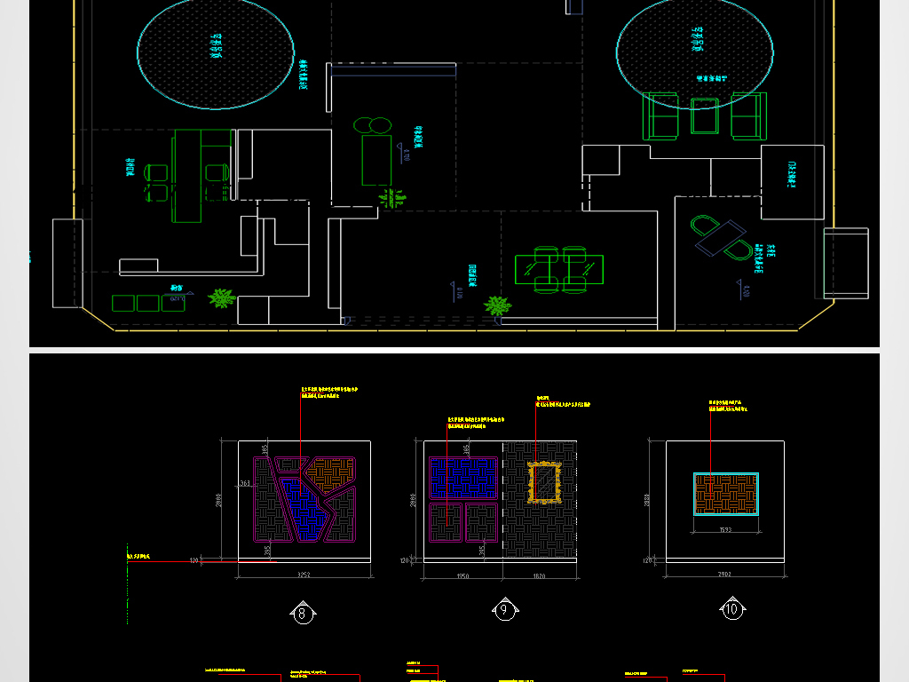 地板店面cad室内施工图下载-编号18497978-工装施工cad图纸-我图网