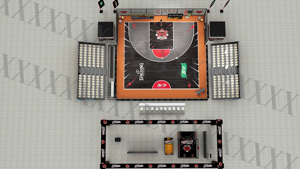 3v3篮球场地设计
